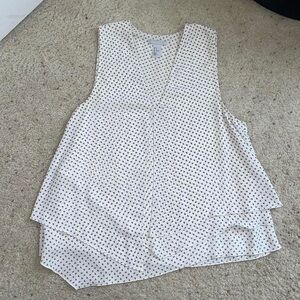 H&M White Pattern Tank